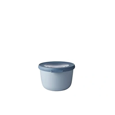 Immagine di Mepal Multi Bowl Cirqula Round Contenitori Plastica con Coperchio Adatto come contenitore ermetico per Frigo, microonde, Congelatore e piatti da portata Ciotole Cucina 500 ml Nordic Blue