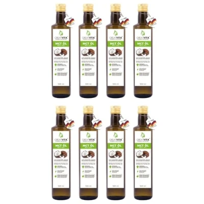 Immagine di GreatVita MCT olio a base di cocco, 4 litri Acidi grassi C8 &amp; C10, qualità premium 70% acido caprilico e 30% caprico