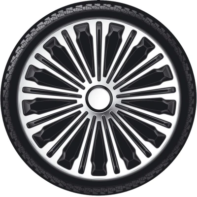 Immagine di AutoStyle PP 5253 Copricerchi 13Inch nero/argento