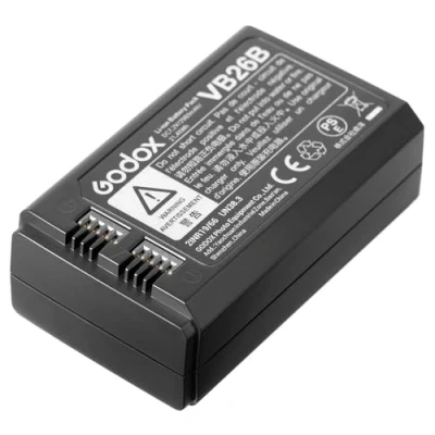 Immagine di Godox VB26 Batteria ai polimeri di litio 7,2 V/2600 mAh, per V1 S N C F O testa rotonda