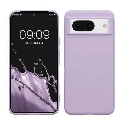 Immagine di kwmobile Custodia Compatibile con Google Pixel 8 Cover Back Case per Smartphone in Silicone TPU Protezione Gommata lavanda
