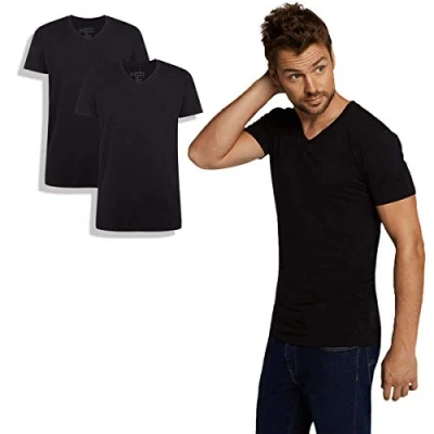 Immagine di Bamboo Basics 2 PACK Tshirt basic, Uomo, Taglia: Large, Black