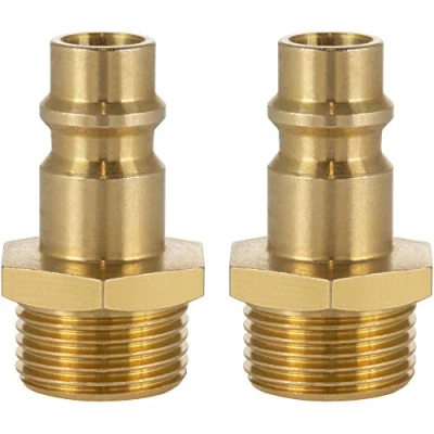 Immagine di Poppstar Raccordi per Aria Compressa DN 7,2 con Filettatura Esterna da 3/8 Pollici, Set 2 Pezzi