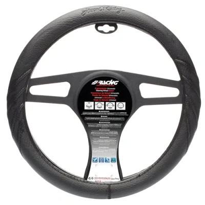 Immagine di Simoni Racing Dark CVT/23 Coprivolante nero 37 39cm Finta pelle