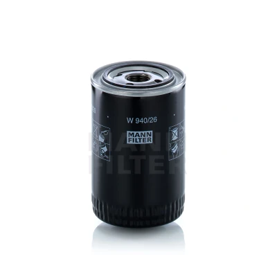 Immagine di MANN FILTER W 940/26 Filtro olio 1 12 UNF 1B con una valvola blocco arretramento ad avvitamento