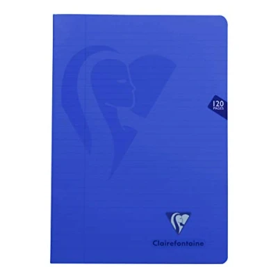 Immagine di Clairefontaine 303525C CONFEZIONE DA 10 quaderni a punto metallico Mimesys A4 21x29,7 cm 120 pagine righe con margini Carta bianca 90g copertina in polipropilene Trasparenti Colori casuali