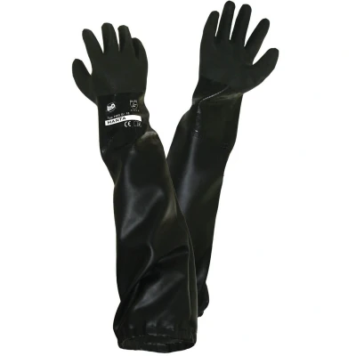 Immagine di L+D Griffy 1485 H PVC Guanto per sabbiatura Taglia (Guanti): Dim. Uomini EN 388 CAT II 1 Paio/a