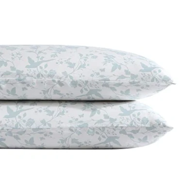Immagine di Laura Ashley Home Collezione rasatello Set di 2 federe 100% cotone, liscio e luminoso come la seta, biancheria da letto resistente alle pieghe, giardino palazzo