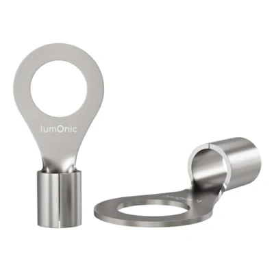 Immagine di Lumonic 25x terminali a crimpare in bianco 1,5 2,5mm² I M5 non isolati capicorda M5, tubo 1,5mm2 2,5mm2