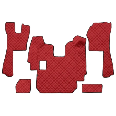 Immagine di F CORE FL11 RED Set tappetino Finta pelle anteriore 5 Rosso
