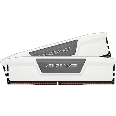 Immagine di CORSAIR VENGEANCE DDR5 RAM 64GB (2x32GB) 5600MHz CL40 Intel XMP Compatibile iCUE Memoria per Computer Bianco (CMK64GX5M2B5600C40W)