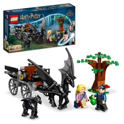 Immagine di LEGO Harry Potter Thestral e Carrozza di Hogwarts, Set con Cavallo Giocattolo Alato 2 Minifigure, Giochi per Bambini dai 7 Anni in su 76400