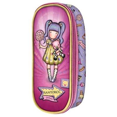 Immagine di SAFTA, Astuccio con cerniera Gorjuss Fairground First Prize 10 x 23 6 cm Unisex Bambini e ragazzi, multicolore, Talla única