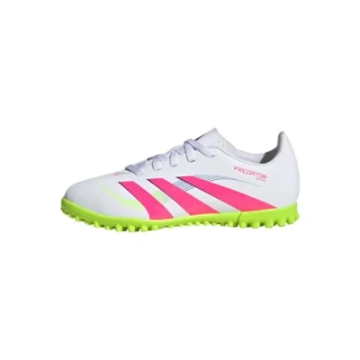 Immagine di adidas Performance Predator Scarpe da calcetto con tacchetti per bambini, Taglia: 29, Ftwr white lucid pink lemon Sintetico