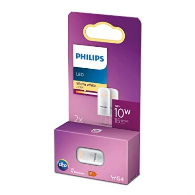 Immagine di Philips Lighting 76787700 LED (monocolore) ERP F (A G) G4 1 W = 10 Bianco caldo (Ø x L) 1.3 cm 3.5 2 pz.
