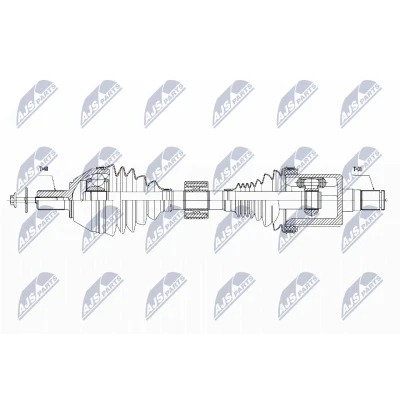 Immagine di NTY NPW VV 040 Albero motore / Semiasse Assale anteriore Sx Trasmissione automatica VOLVO: V70 3