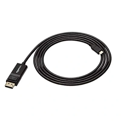 Immagine di Amazon Basics Cavo bidirezionale USB C a Display Port, 1.8 m, Nero