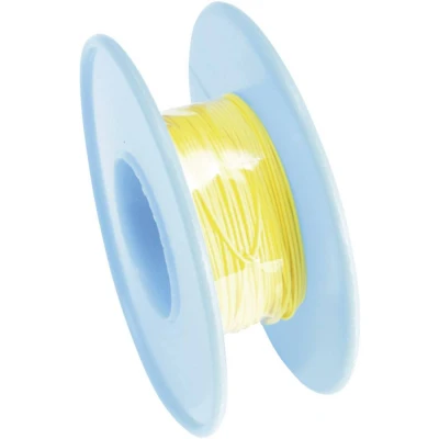 Immagine di TRU COMPONENTS 1566860 Cavo per avvolgimenti Wire Wrap 1 x 0.05 mm² Giallo 15 m