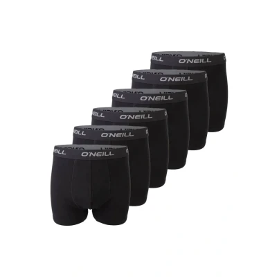 Immagine di O&#039;Neill boxer da uomo, confezione 6 pezzi, tinta unita, sport, basic, biancheria intima, senza apertura sul davanti, in cotone, nero, rosso, blu, M, L, XL, XXL, M