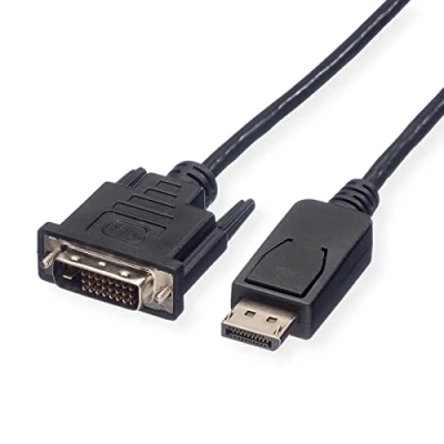 Immagine di Roline Displayport Cavo Spina DisplayPort, DVI D 24+1pol. 1.00 m Nero 11.04.5613 Schermato
