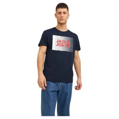 Immagine di Jack &amp; Jones Jjecorp LOGO TEE PLAY O NECK Tshirt con stampa Navy blazer, Uomo, Taglia: XS, blazer