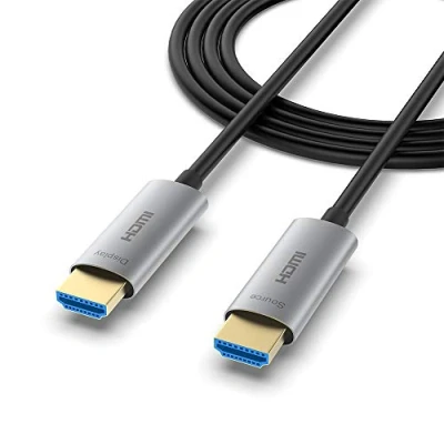 Immagine di ATZEBE Cavo HDMI Fibra Ottica 10 m, 4k Supporta 4K@60Hz HDR, 4: 4, 18Gbps ad Alta Velocità, 3D, ARC, HEC, CEC, HDCP 2.2