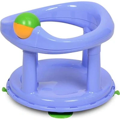 Immagine di Safety 1st seggiolino da bagno ruotabile a 360, sedile ergonomico per la vasca con rollball e 4 ventose, utilizzabile circa 6 12 mesi fino max. 10 kg, pastello, azzurro