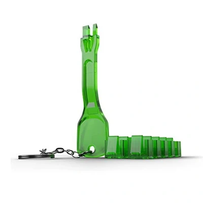 Immagine di LINDY Blocco porta RJ45 LAN Kit da 10 Verde incl. 1 chiave 40472
