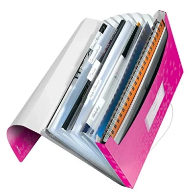 Immagine di LEITZ WOW Archivio a soffietto 6 scomparti Fucsia metallizzato 45890123
