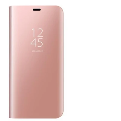 Immagine di Dedux Cover Compatibile con Samsung Galaxy A71 Custodia Luxury Mirror Pelle Leather Magnetic Flip Stand Protective Case for A71, Oro Rosa