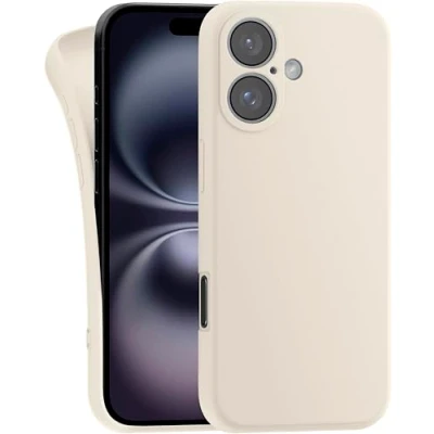 Immagine di MyGadget Cover compatibile con iPhone 16 Custodia Protettiva in Silicone Morbido Case TPU Flessibile Ultra Protezione Antiurto &amp; Antiscivolo Grigio Chiaro