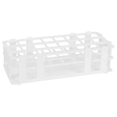 Immagine di stonylab Portaprovette, 25 mm 24 Posti Plastica Bianca Provetta Rack Supporto per Tubo di Supporto, Design a 3 Livelli e Staccabile