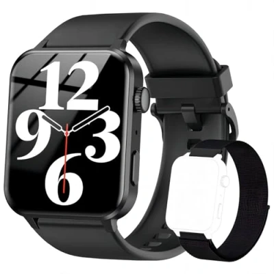 Immagine di IOWODO Smartwatch Uomo Donna,Orologio Fitness con Chiamate,1.85&quot; Smart Watch Monitor del SpO2/ Sonno,24H Cardiofrequenzimetro,100 modalità Sportive,Fitness Tracker per Android iOS