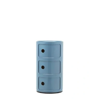 Immagine di Kartell Componibili, Mobile Contenitore 3 Elementi, Azzurro