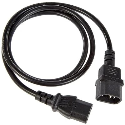 Immagine di PremiumCord prolunga per PC 230 V 1 m, Cavo di IEC 320, Presa a Maschio, 320 C13 su C14, Alimentazione, Colore Nero