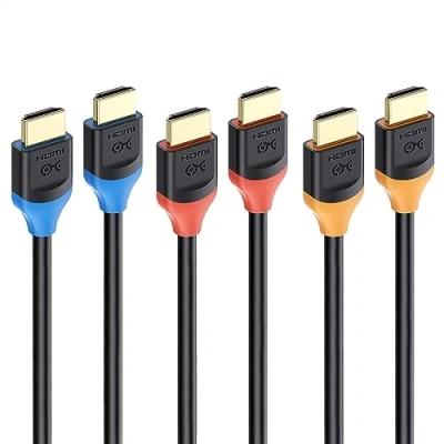 Immagine di Cable Matters [Certificato Ultra High Speed HDMI] Pacchetto da 3 Cavo HDMI 48Gbps 8K 1m con Supporto 120Hz e HDR per PS5, Xbox Series X/S, RTX3080/3090, RX 6800/6900, Apple TV altro