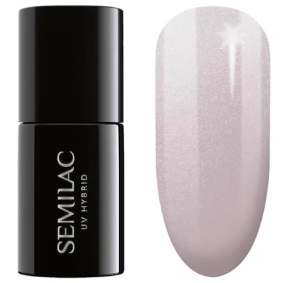 Immagine di Semilac Smalto semipermanente UV 236 Peach Pearl 7 ml collezione Wedding Pearls