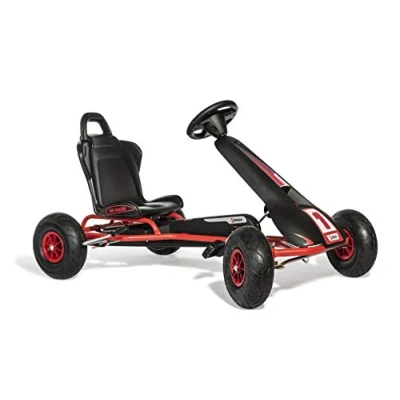Immagine di Ferbedo Go AR 8R 112012 (Gokart/Kart in nero/rosso con volante sonoro e pneumatici, a partire da circa 5 11 anni)