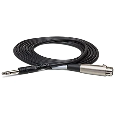 Immagine di Hosa STX 120F, Balanced Interconnect, XLR3F to 1/4 in TRS, 20 ft