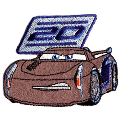 Immagine di Comercial Mercera Cars 3 &#039;Jackson Storm&#039; Disney Toppe Termoadesive Patch Toppa Ricamate, Misura: 8 x 6,4 cm