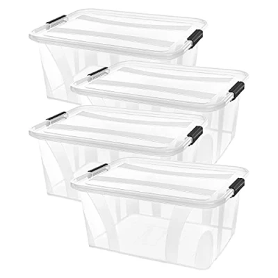Immagine di Siena HOME Contenitore multiuso Anzio Trasparente 21 l (L x A P) 510 148 385 mm 4 pz.