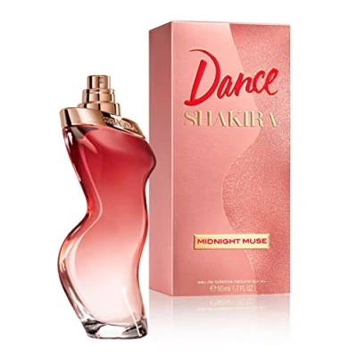 Immagine di Shakira Perfumes Dance Midnight Muse Eau de Toilette per Donne, Fragranza Floreale Femminile con Bergamotto, Pera, Pepe Rosa, Fiori Bianche e Vaniglia 50 ml