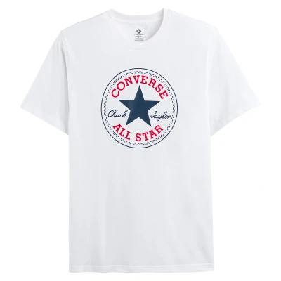 Immagine di Converse GO TO Chuck Taylor Classic Patch TEE Unisex Tshirt con stampa, Taglia: XXS, White