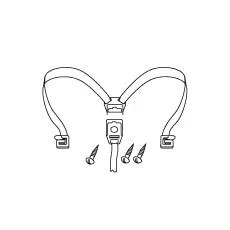 Immagine di D1b48cgr ricambio gommini cinghie elastiche interne bauletto o borsa sh48 sh 48