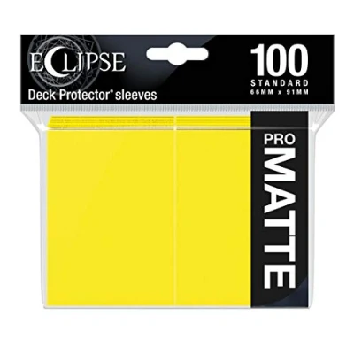Immagine di Ultra Pro Eclipse Standard Matte Maniche 100 Pack Giallo limone, Colore, 15620