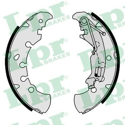 Immagine di LPR 09260 Ganasce freno 203 38 con leva a mano FIAT: Qubo, Punto II Hatchback, Panda OPEL: Corsa D Adam, LANCIA: Musa