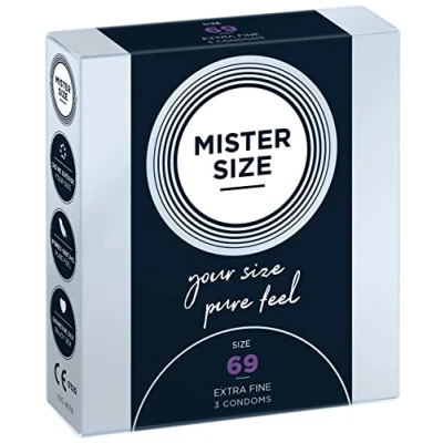 Immagine di Preservativi Pure Feel 69 mm Mister Size Confezione da 3