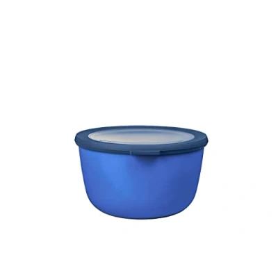 Immagine di Mepal Multi Bowl Cirqula Round Contenitori Plastica con Coperchio Adatto come contenitore ermetico per Frigo, microonde, Congelatore e piatti da portata Ciotole Cucina 2000 ml Vivid blue