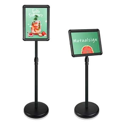 Immagine di Mutualsign Supporto per Espositore regolabile cornice con scatto a matrimonio/spettacolo/display/pubblicità Formato di A3 / A4 (nero A4)