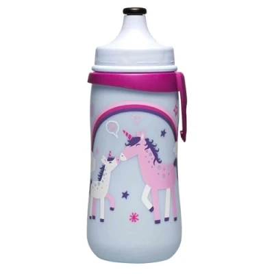 Immagine di nip Tazza per bambini con push pull, 18 mesi, 330 ml, unicorno